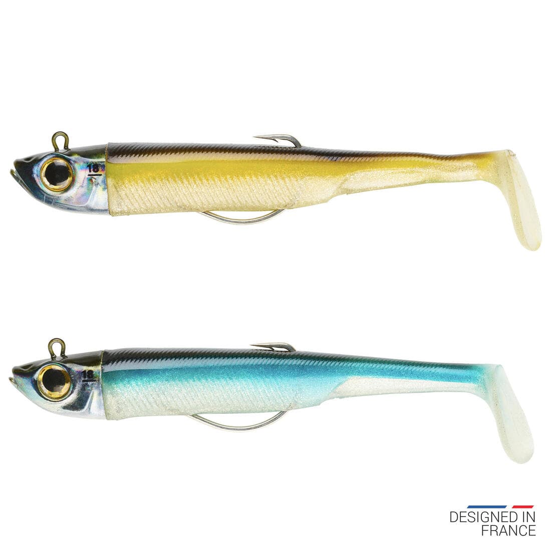 KIT leurres souples shad texan anchois ANCHO 120 12gr ayu en mer