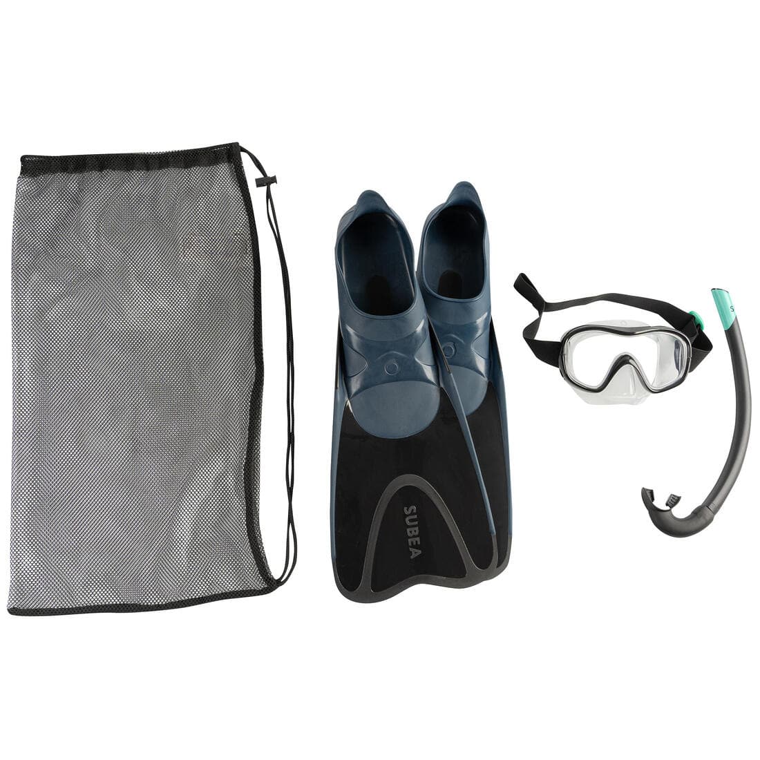 KIT de snorkeling adulte palmes masque tuba 100