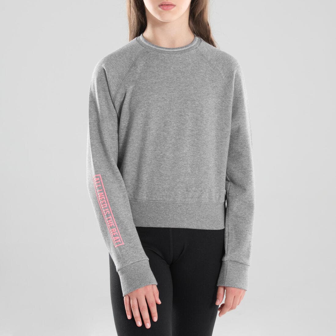 Sweat de danse moderne gris fille