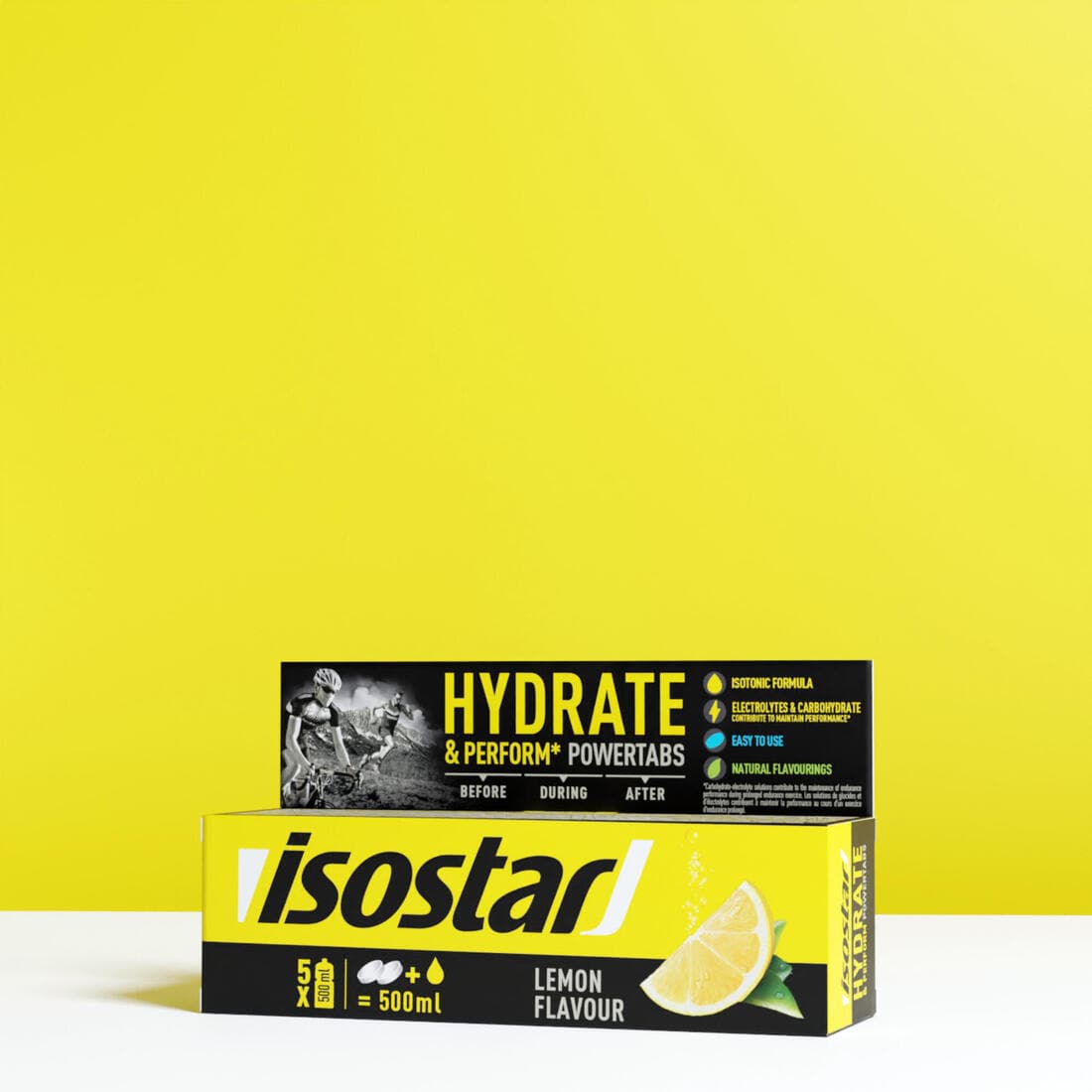 Boisson isotonique tablettes POWERTABS Citron 10x12g