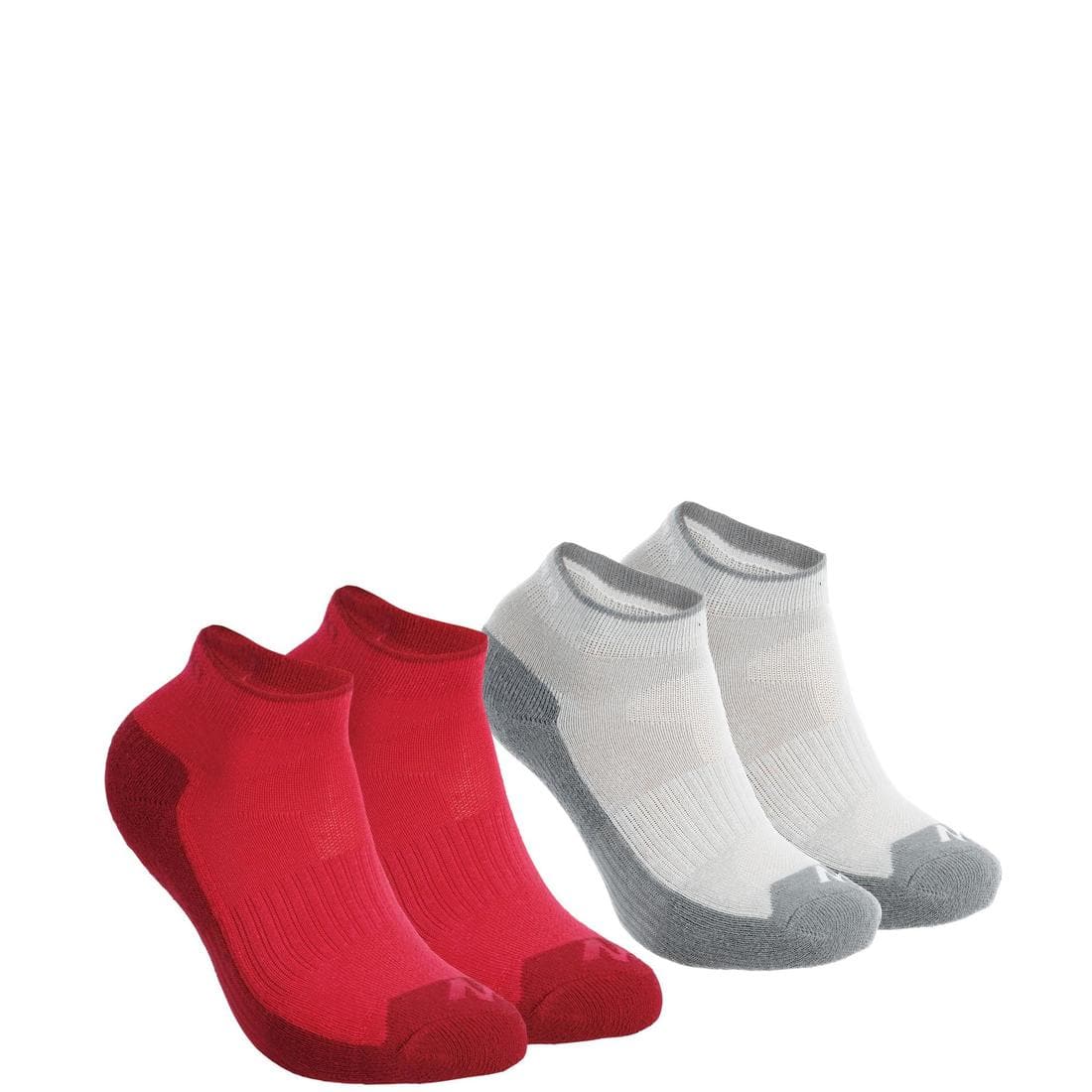 Chaussettes de randonnée enfant MH100 Bleues/Grises en lot de 2 paires