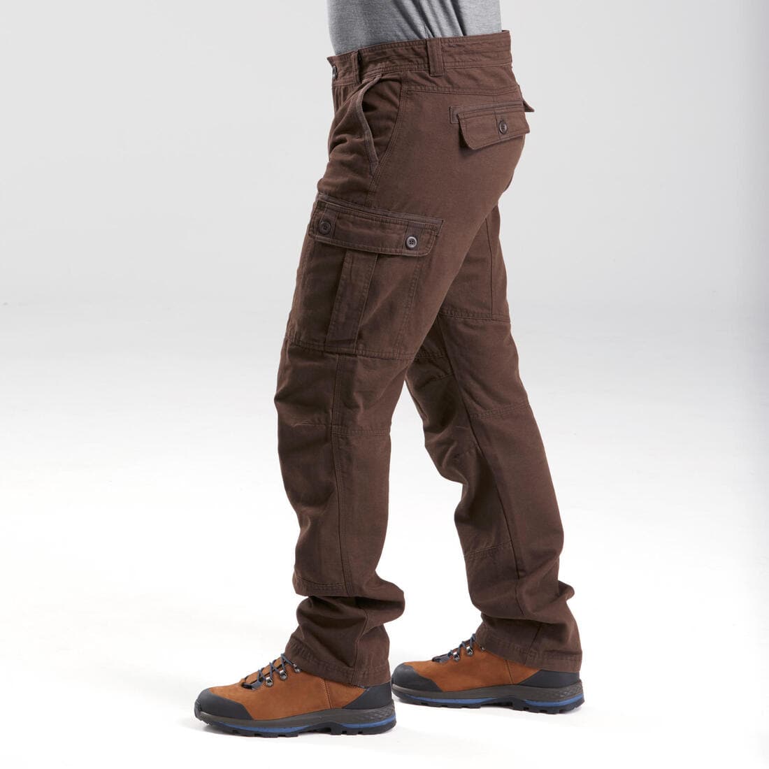 Pantalon cargo de trek voyage - TRAVEL 100 warm Homme