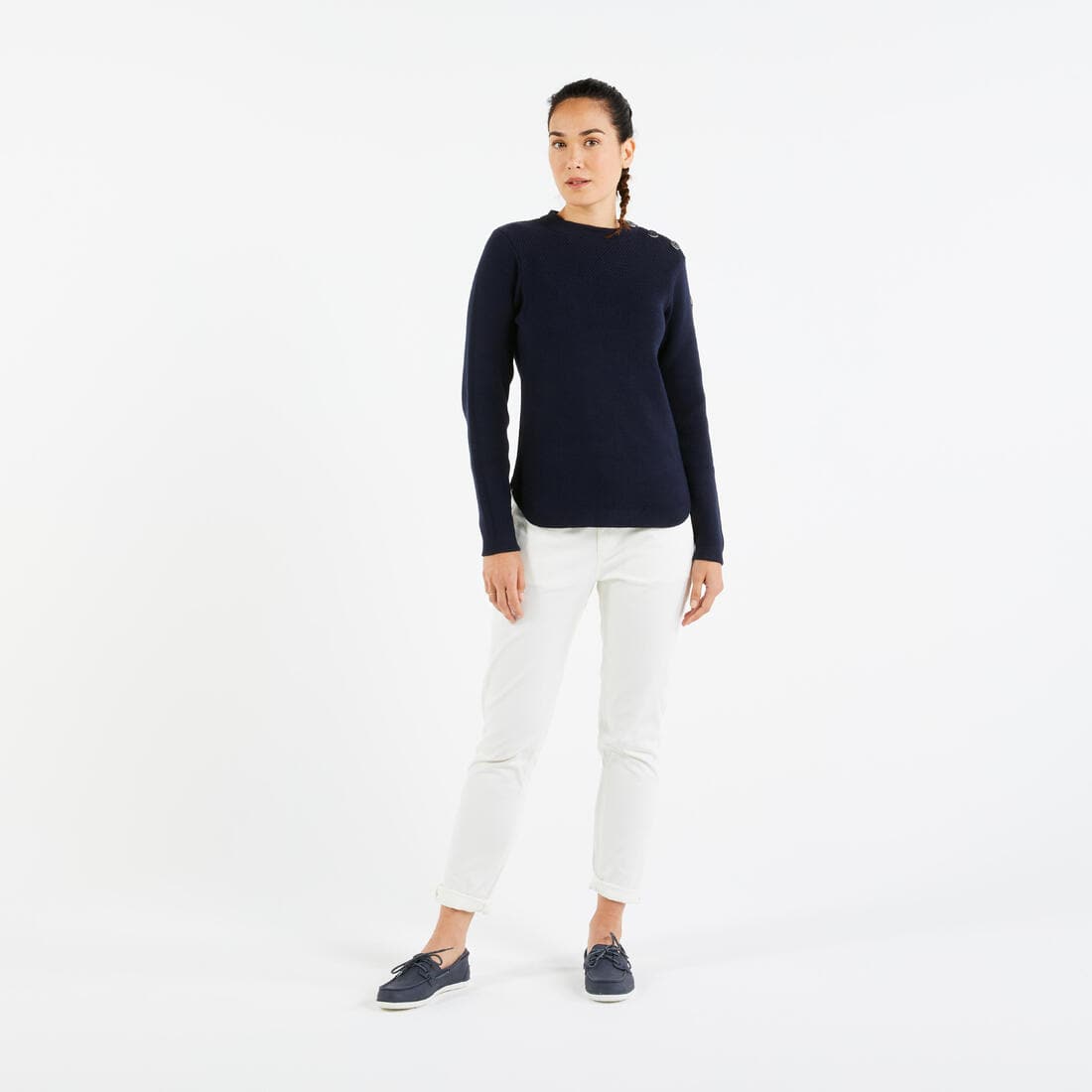 Pull marin Femme bleu marine