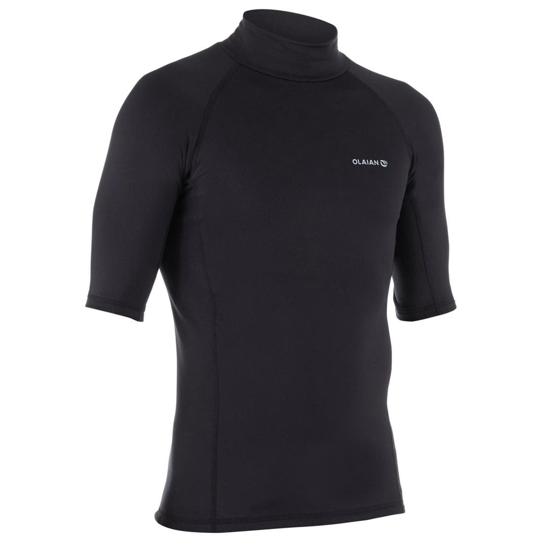 Tee shirt surf top thermique 900 polaire Manches Courtes Homme Noir