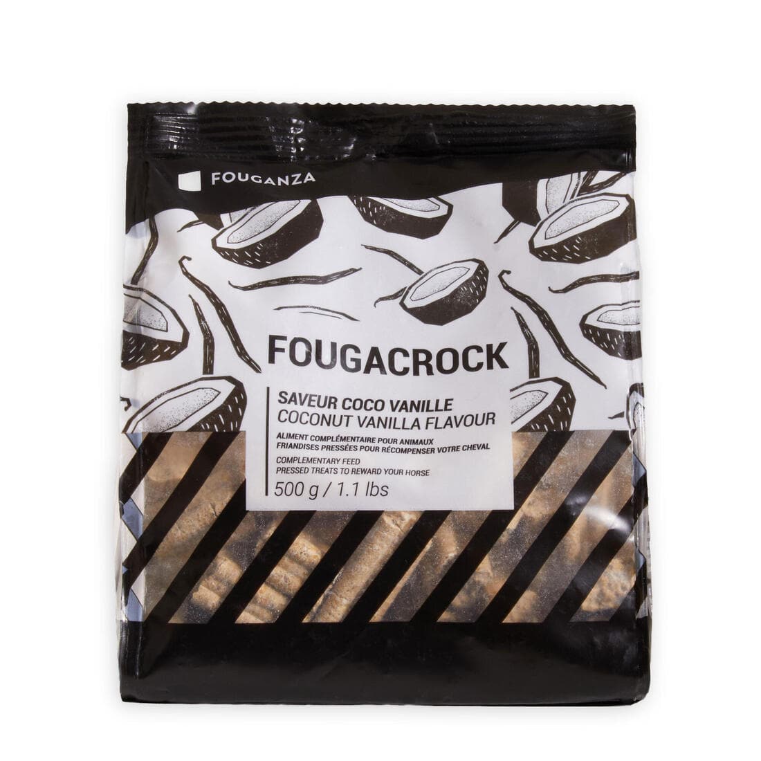 Friandises équitation Cheval et Poney - Fougacrock vanille/coco 500g