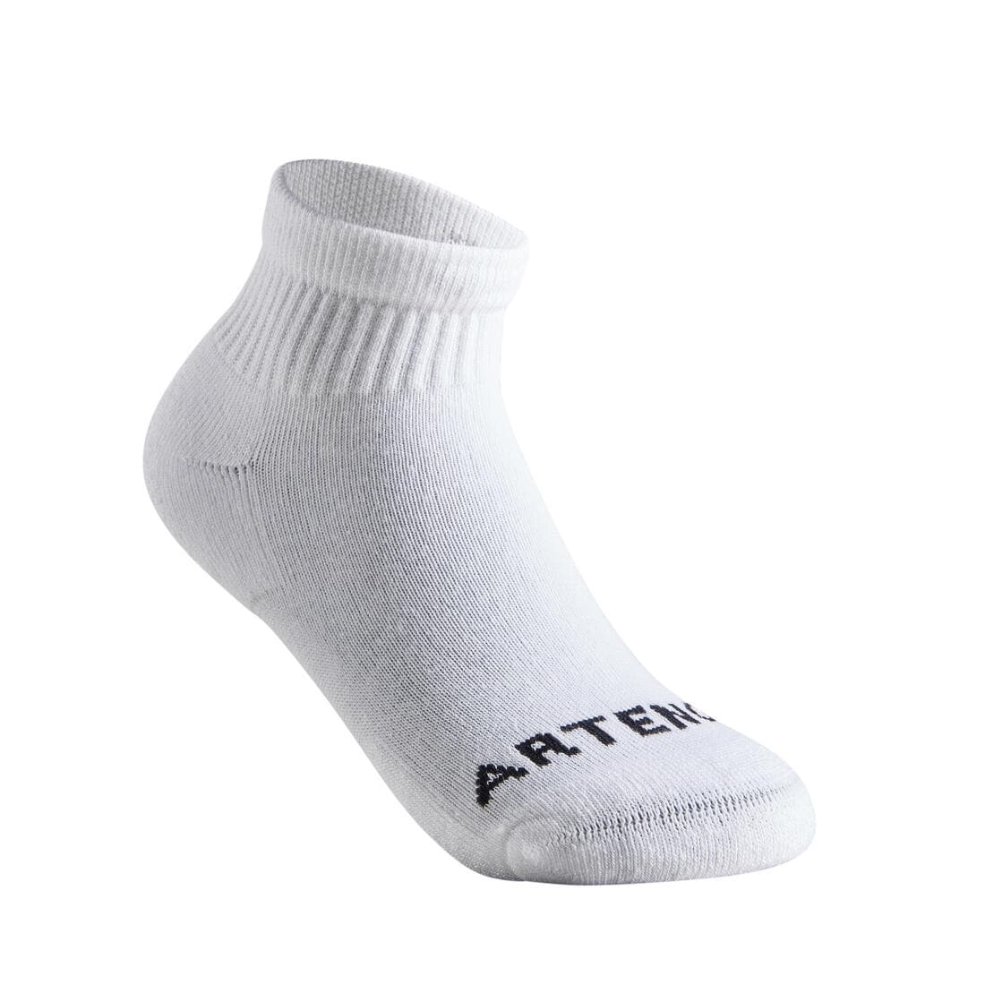 CHAUSSETTES DE SPORT ENFANT MI-HAUTES  ARTENGO  RS 100 LOT DE 3