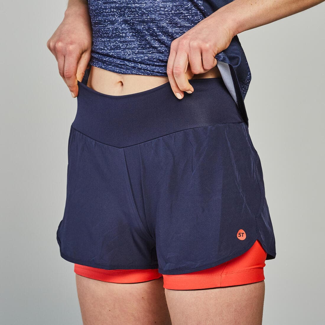 Short vtt expl 100 femme noir et