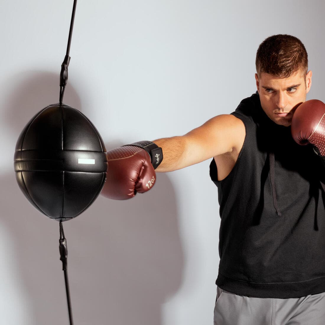 BALLON DOUBLE ELASTIQUE BOXE NOIR