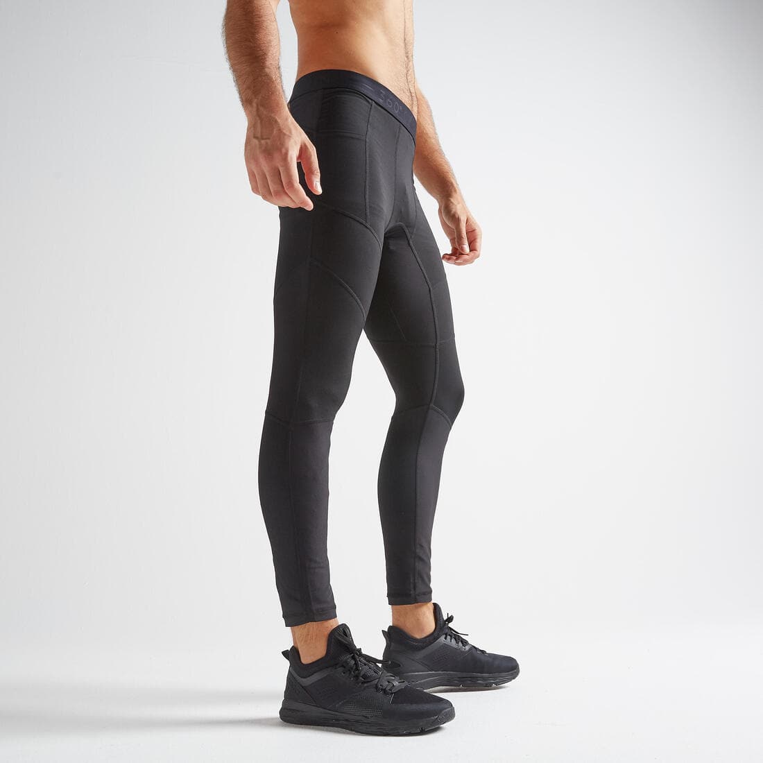 Legging de fitness collection respirant homme - noir