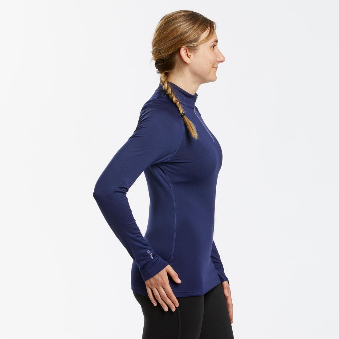 Sous-vêtement thermique de ski Femme BL 500 1/2 zip haut