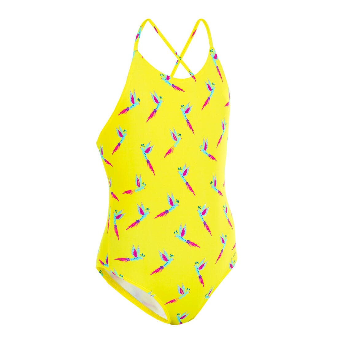 Maillot de bain de natation 1 pièce fille Lila Bird marine