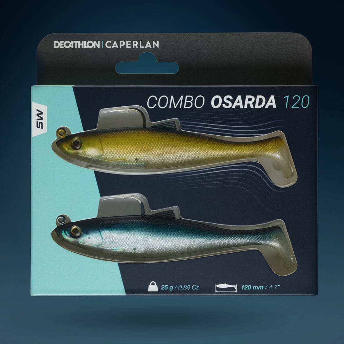 COMBO leurres souples Shad swimbait OSARDA 120 FLASHY