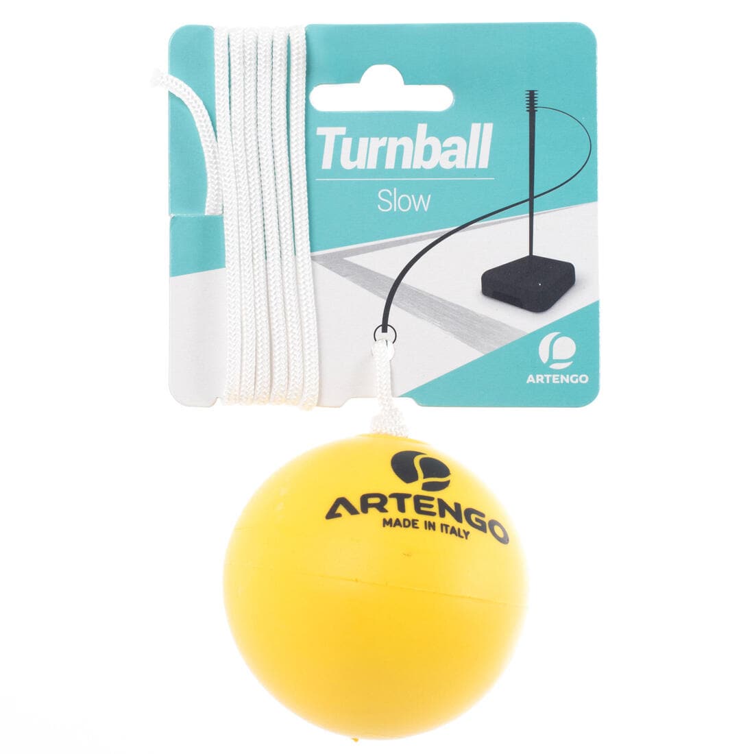 Balle de speedball "turnball slow ball" mousse jaune...