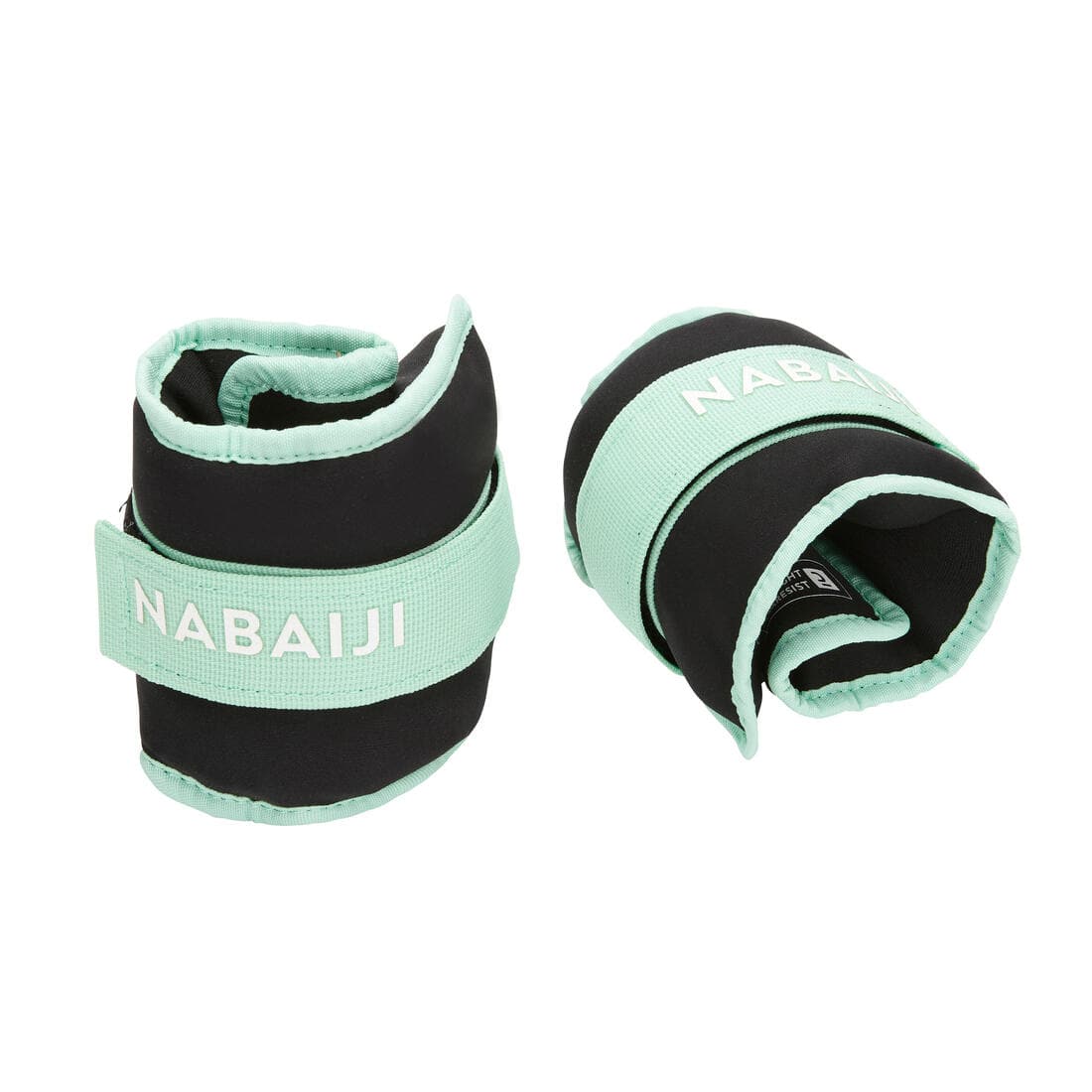 Bracelets Lestés  avec boucle aquagym vert clair. 2*0,5 KG