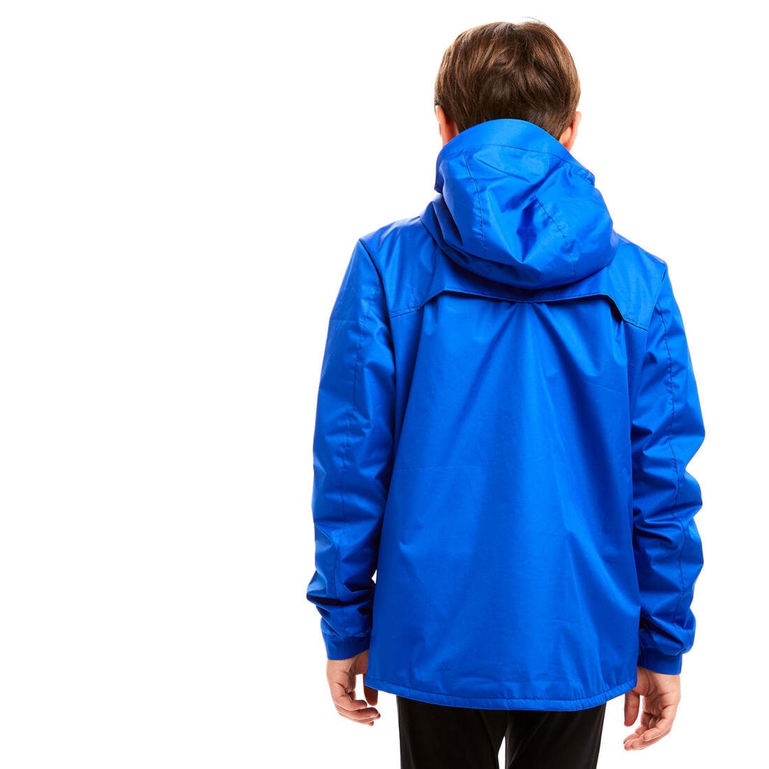 VESTE COUPE PLUIE DE FOOTBALL T500 ENFANT BLEUE