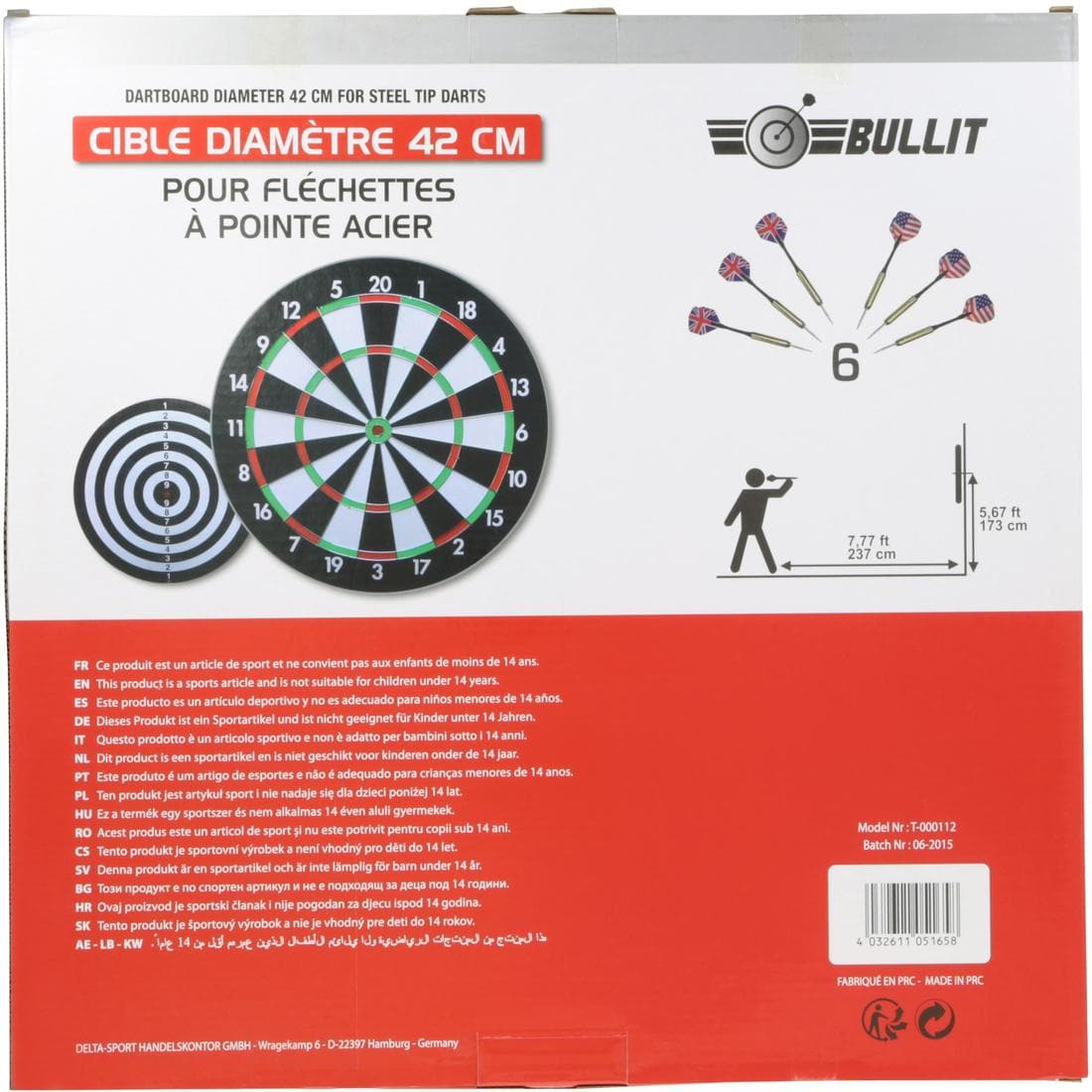 KIT CIBLE DE FLECHETTES POINTES ACIER