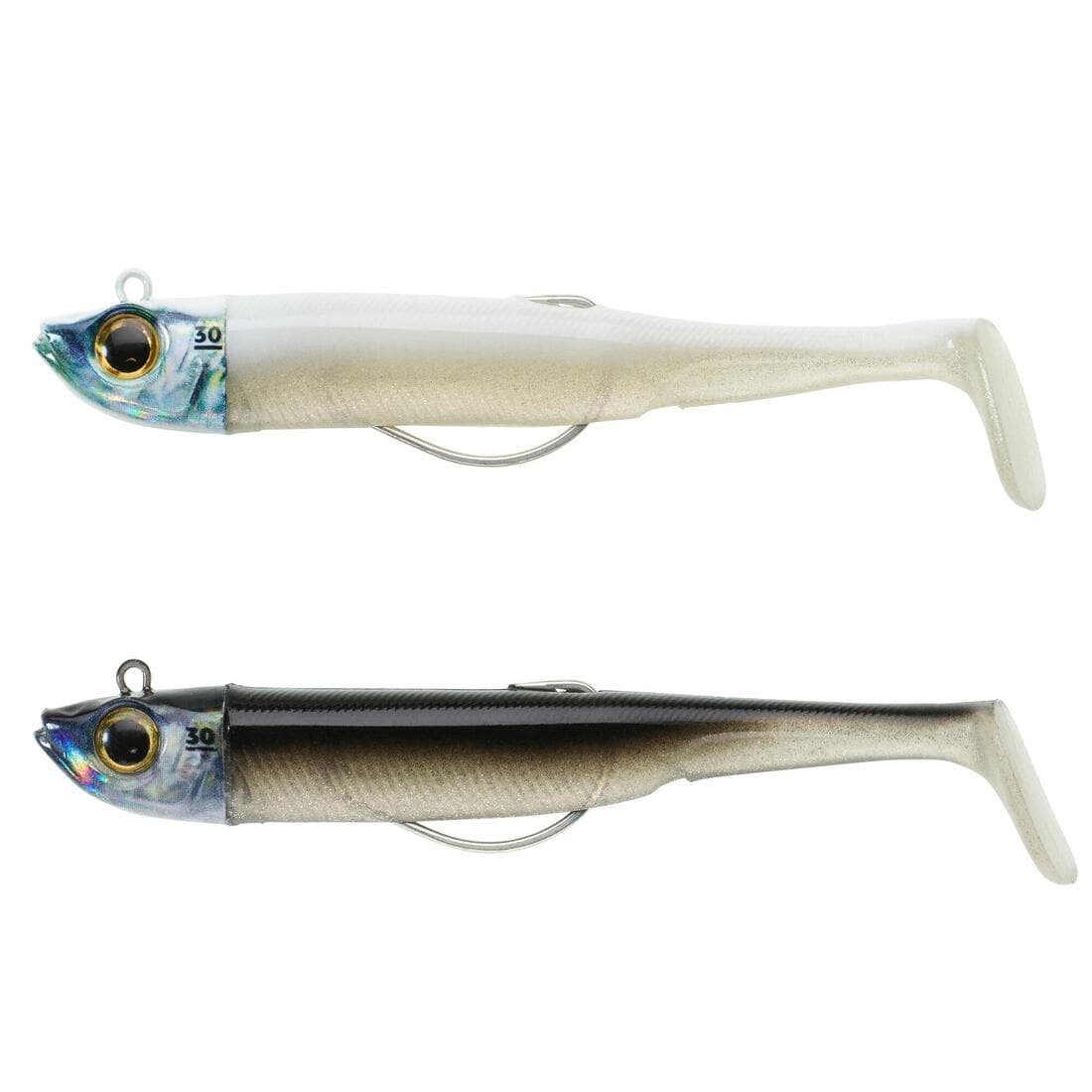 KIT leurres souples shad texan anchois ANCHO 120 12gr ayu en mer