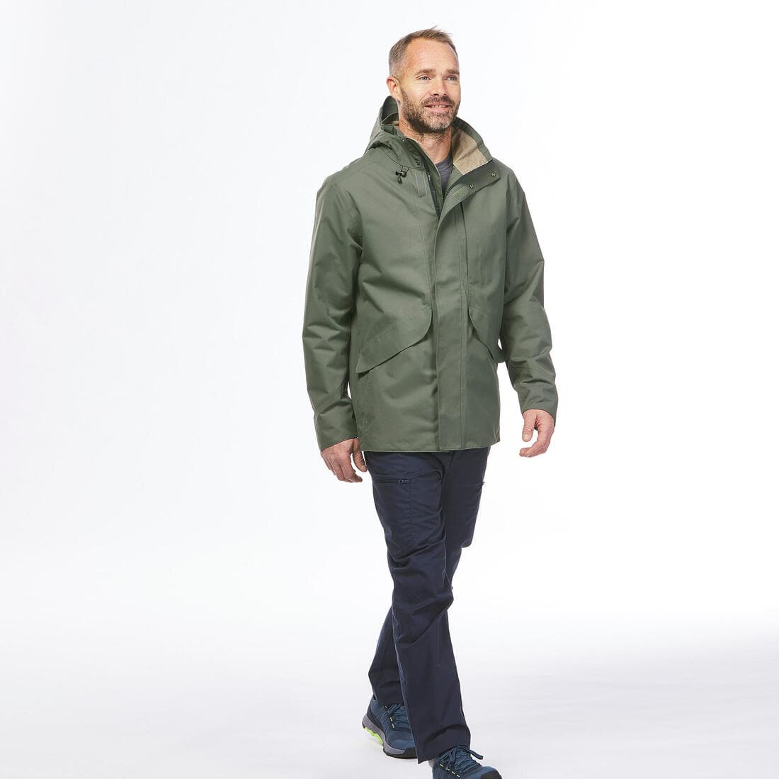 Veste imperméable de randonnée - NH550 Imper - Homme