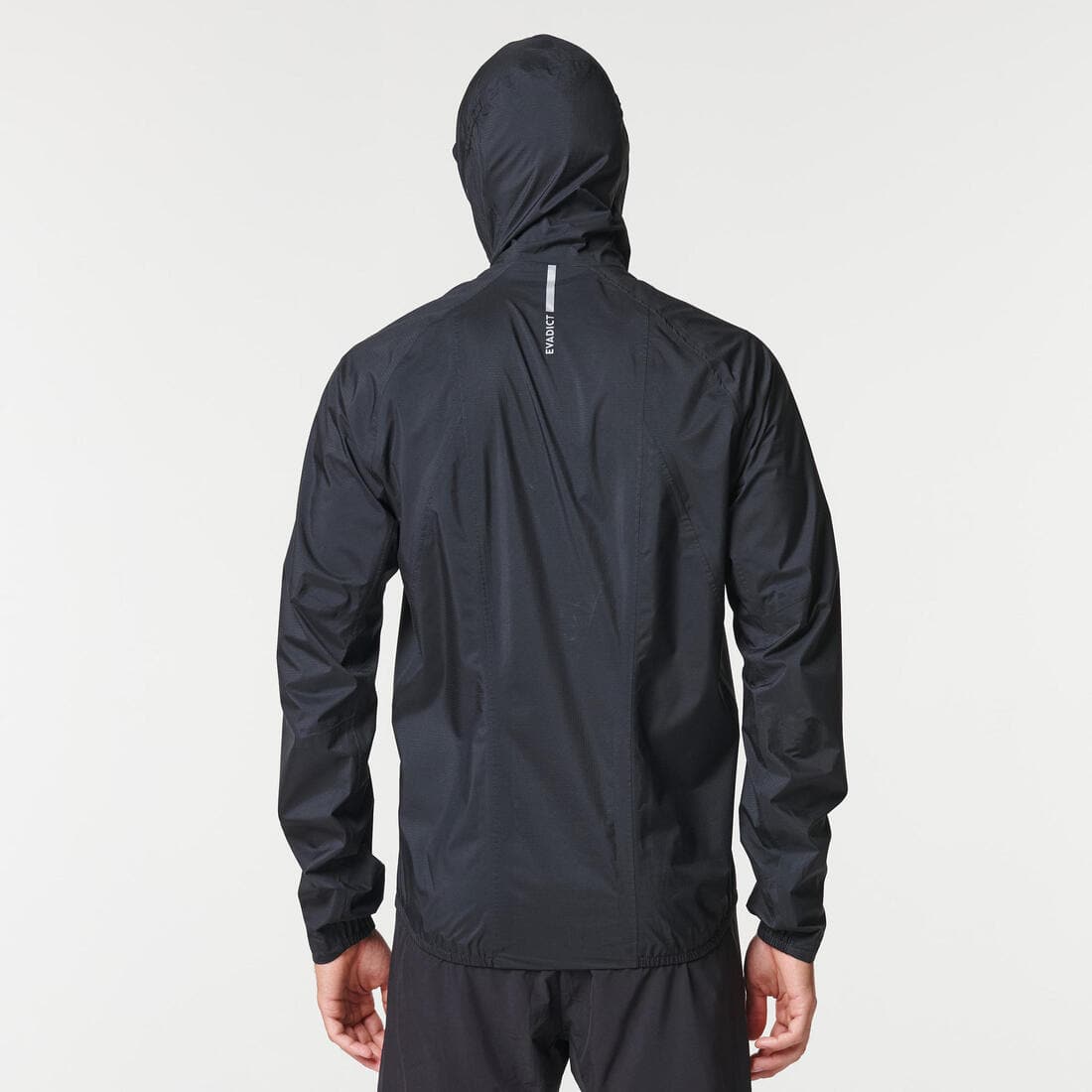 Veste imperméable de running & trail running Homme - KIPRUN Run 500 Rain Noire