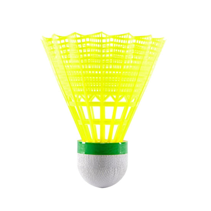 Volant De Badminton En Plastique PSC 100 X 3 - Blanc/Gris/Orange - Decathlon