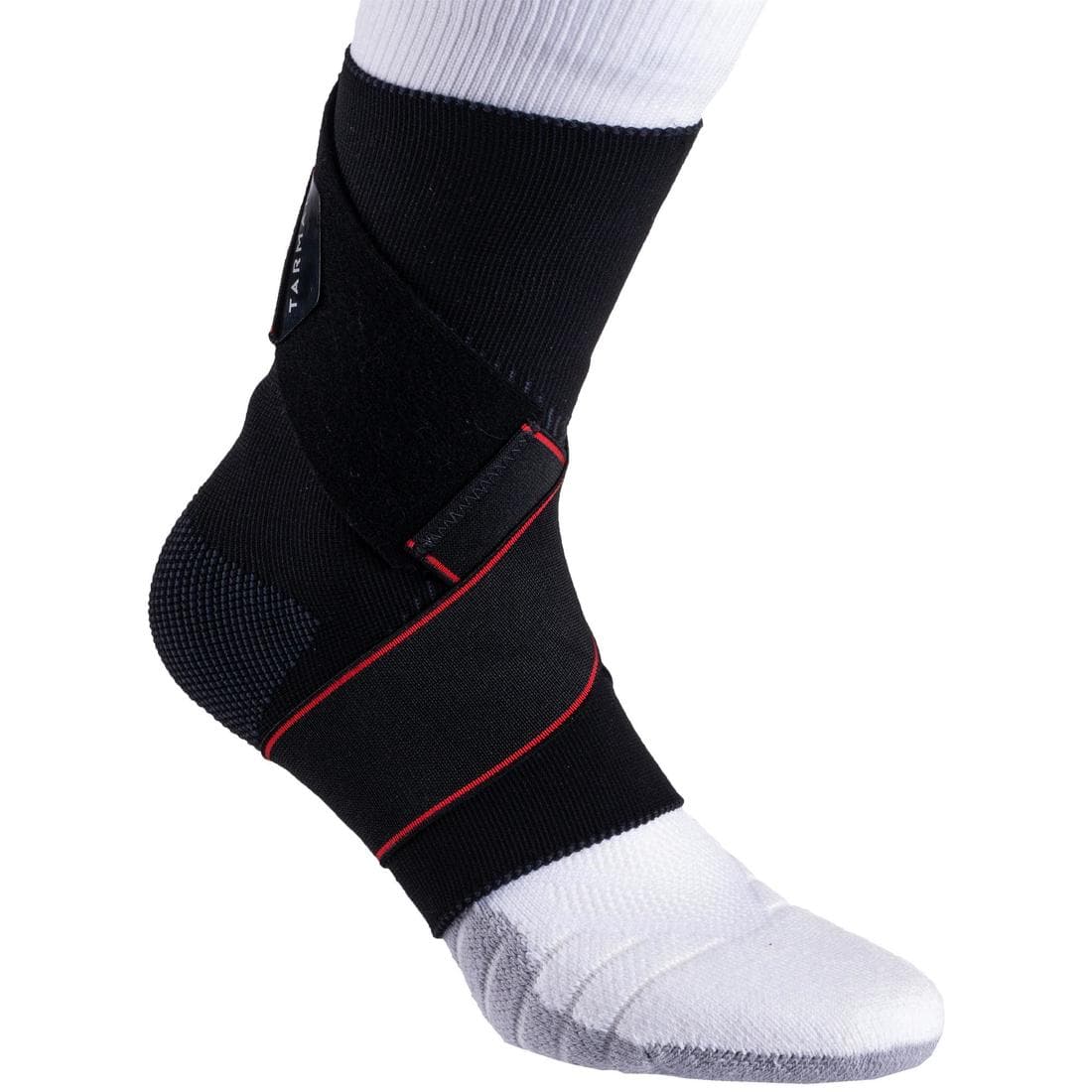 Chevillère de maintien ligamentaire gauche/droite homme/femme STRONG 100 noire