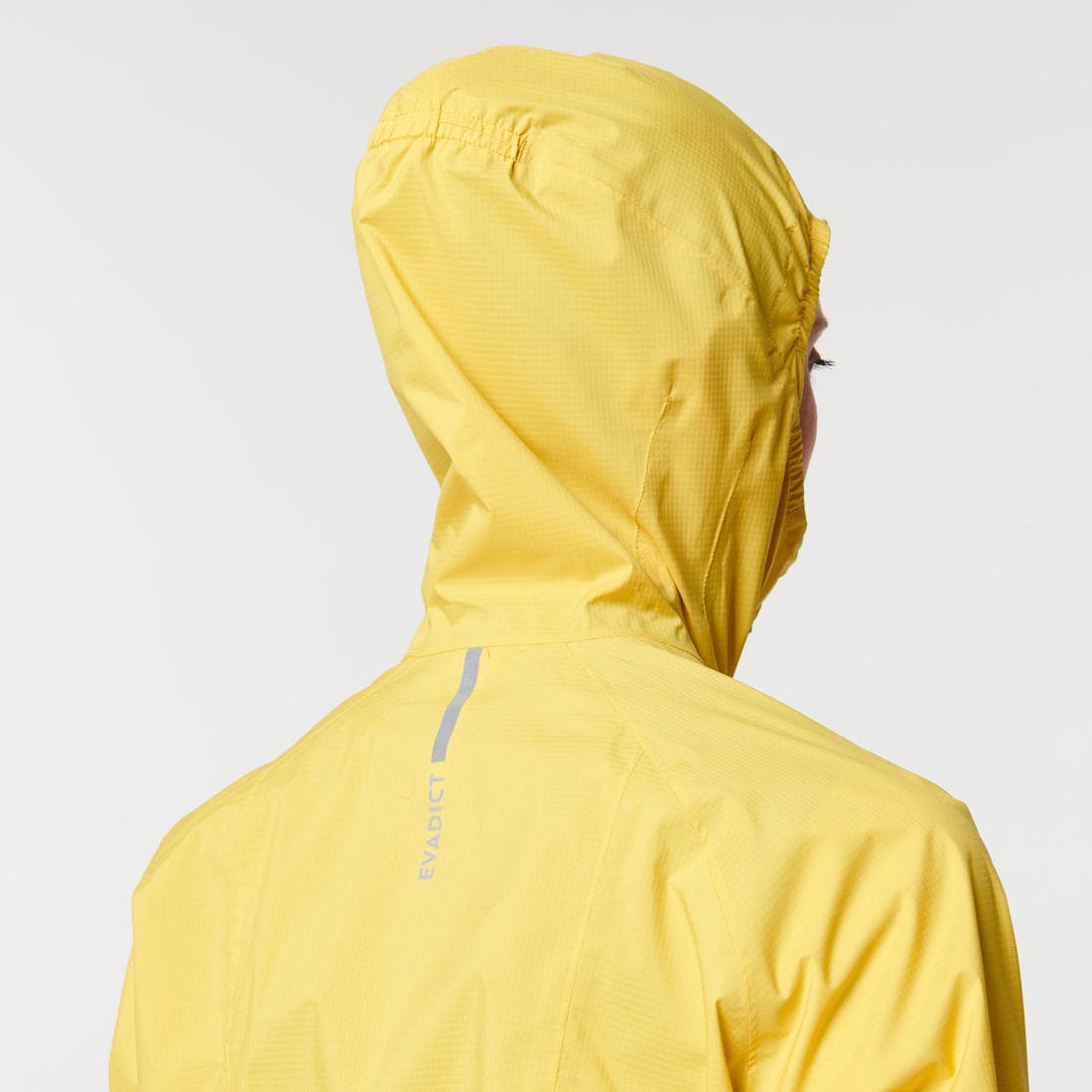 Veste imperméable de running & trail running Femme - KIPRUN Run 500 Rain Jaune