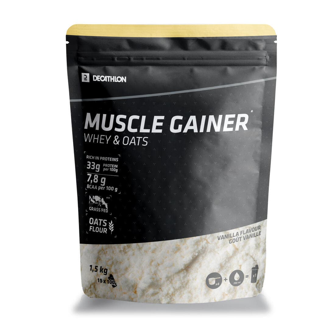 Muscle gainer vanille whey & avoine 1.5kg