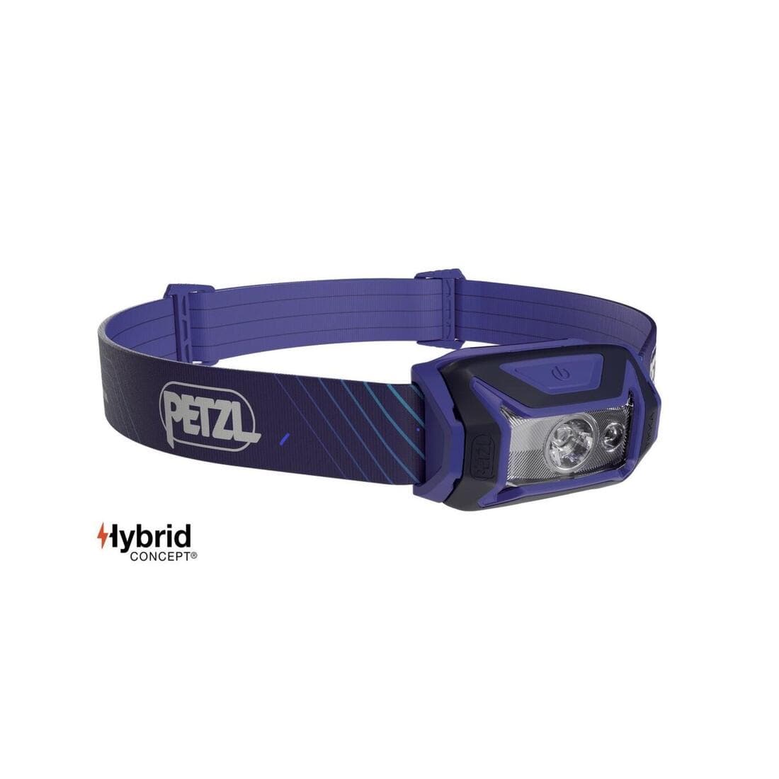 LAMPE FRONTALE DE RANDONNÉE TREKKING PETZL TIKKA HYBRID 450 LUMENS COULEUR BLEU