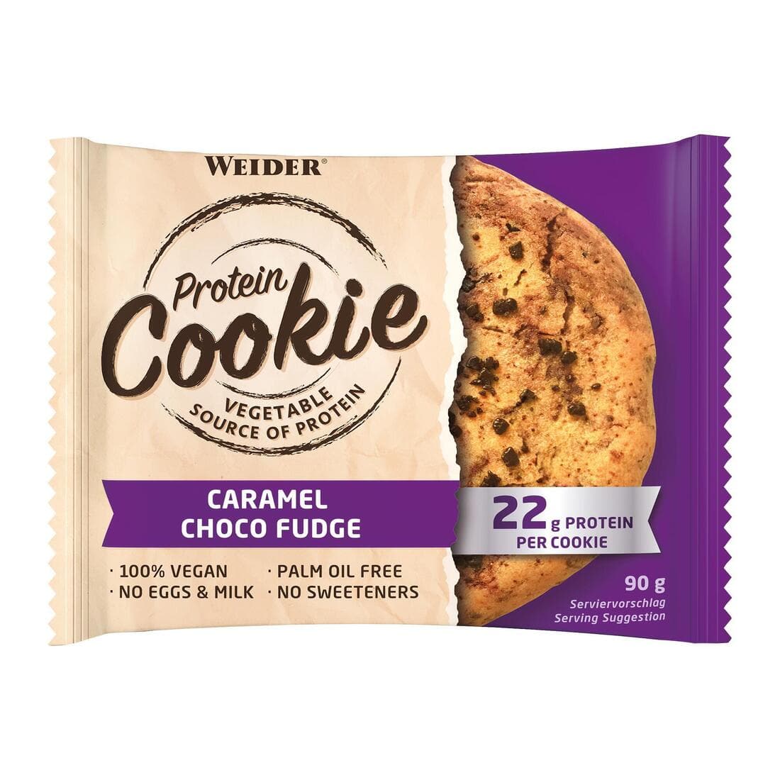 Cookie protéiné caramel chocolat 100% vegan 90g