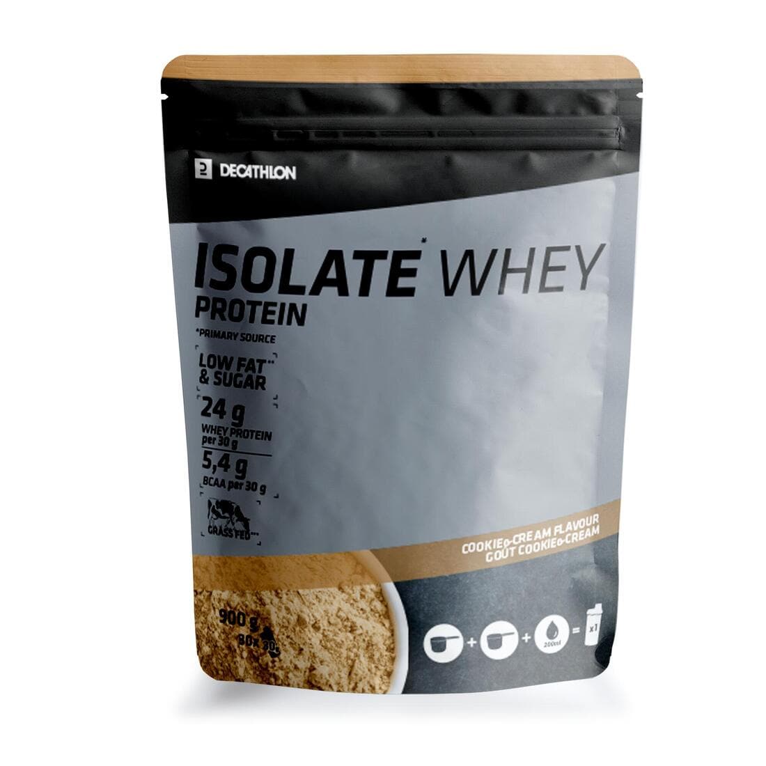 WHEY PROTEINE ISOLATE COOKIES & CREAM  900G