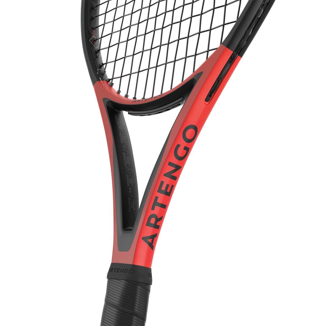 Raquette de tennis adulte - ARTENGO TR990 POWER PRO Rouge Noir 300g