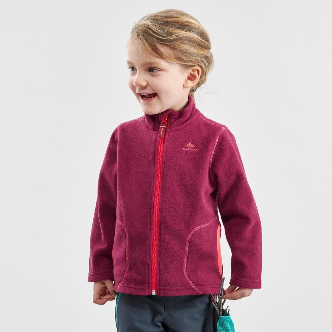 Veste polaire de randonnée - MH150 violette - enfant 2-6 ans