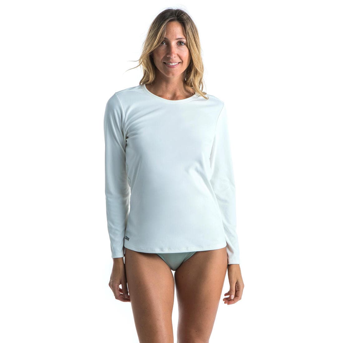 TEE SHIRT ANTI UV SURF MALOU MANCHES LONGUES FEMME GREIGE (SANS TEINTURE)