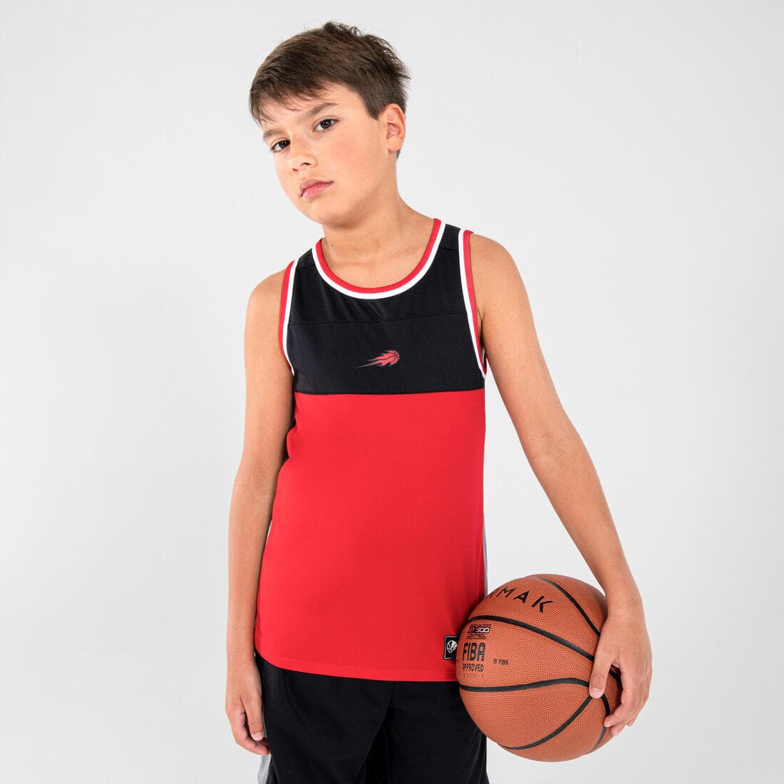 Maillot de Basketball sans manche reversible enfant - T500R JR