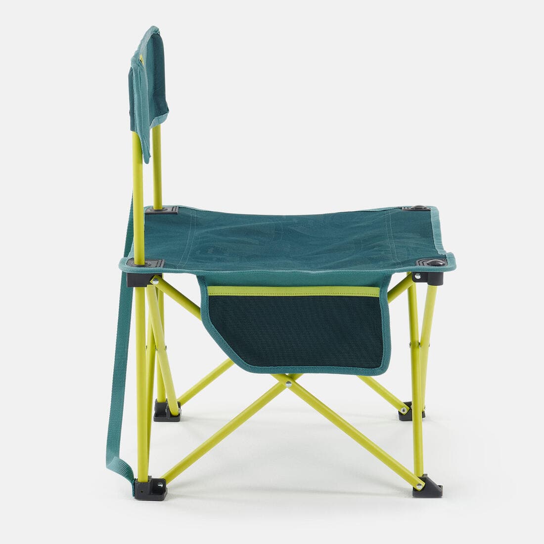 Chaise basse pliante de camping mh100 bleue