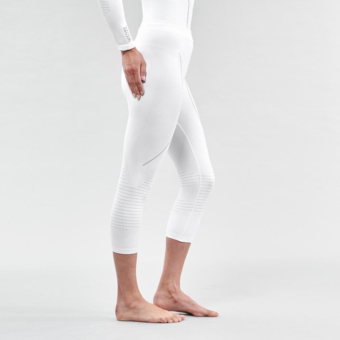 Sous-vêtement thermique de ski Femme, BL 900 seamless bas blanc