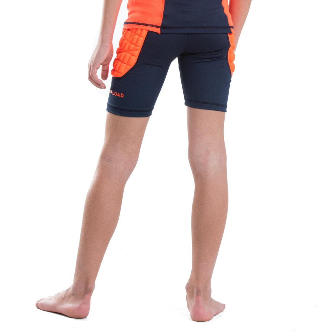 Sous-short de protection de rugby Enfant - R500 orange