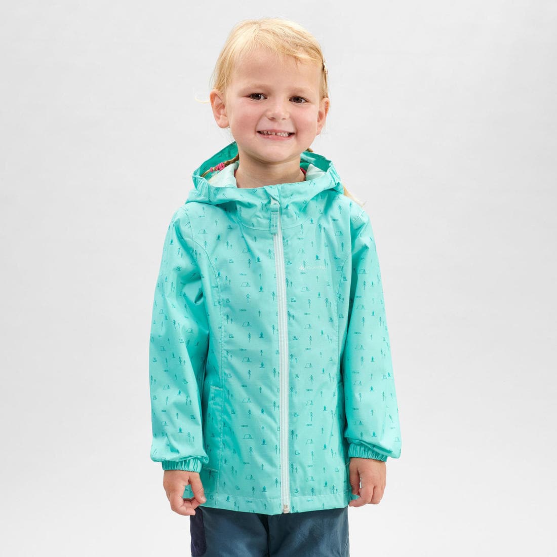 Veste imperméable de randonnée enfant - MH500 KID - 2-6 ANS