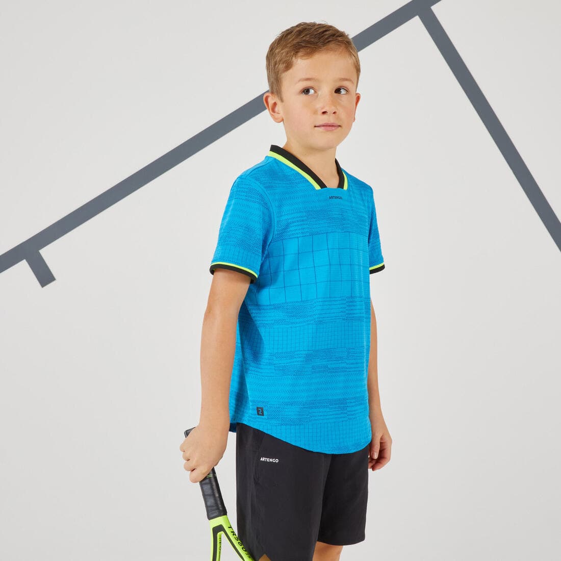 T-shirt de tennis garcon - TTS900