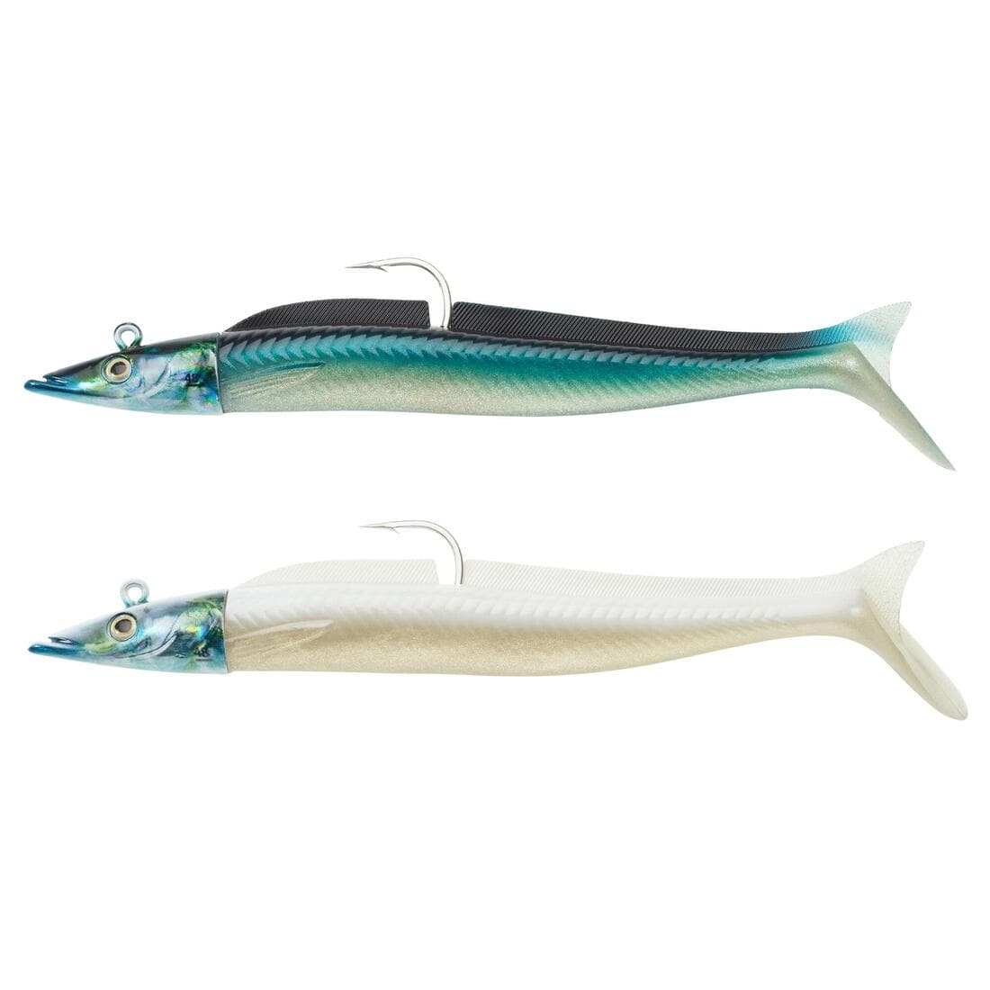 COMBO leurres souples shad lançon EELO 200 48gr FLUO