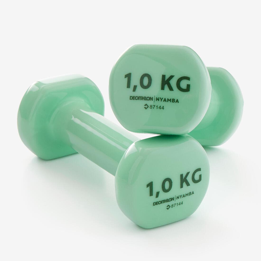 PAIRE D'HALTÈRES FITNESS 2*1 KG - VERT