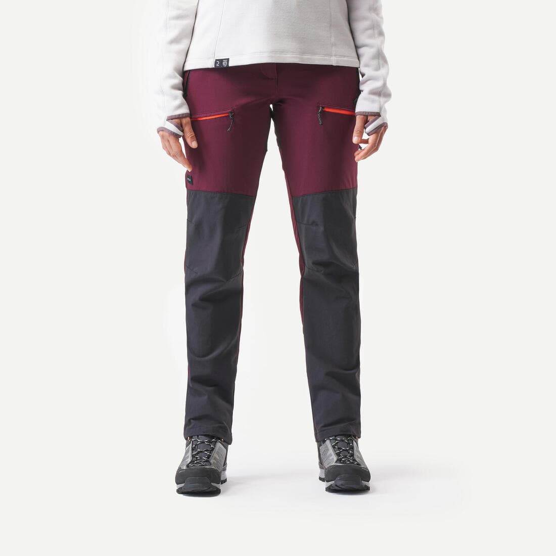 Pantalon déperlant de trek montagne - MT900 noir - Femme