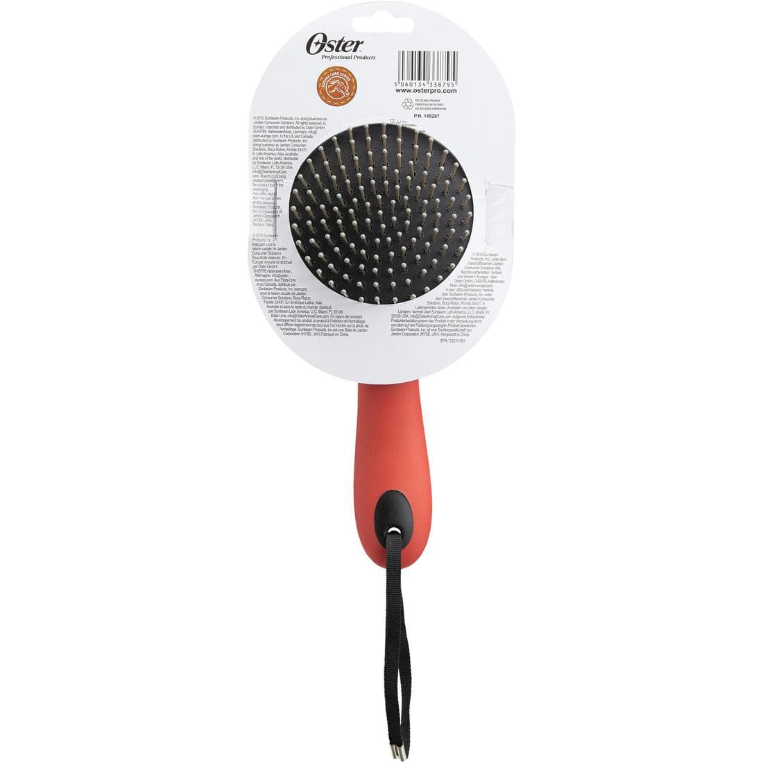 Brosse crinière et queue équitation OSTER rouge