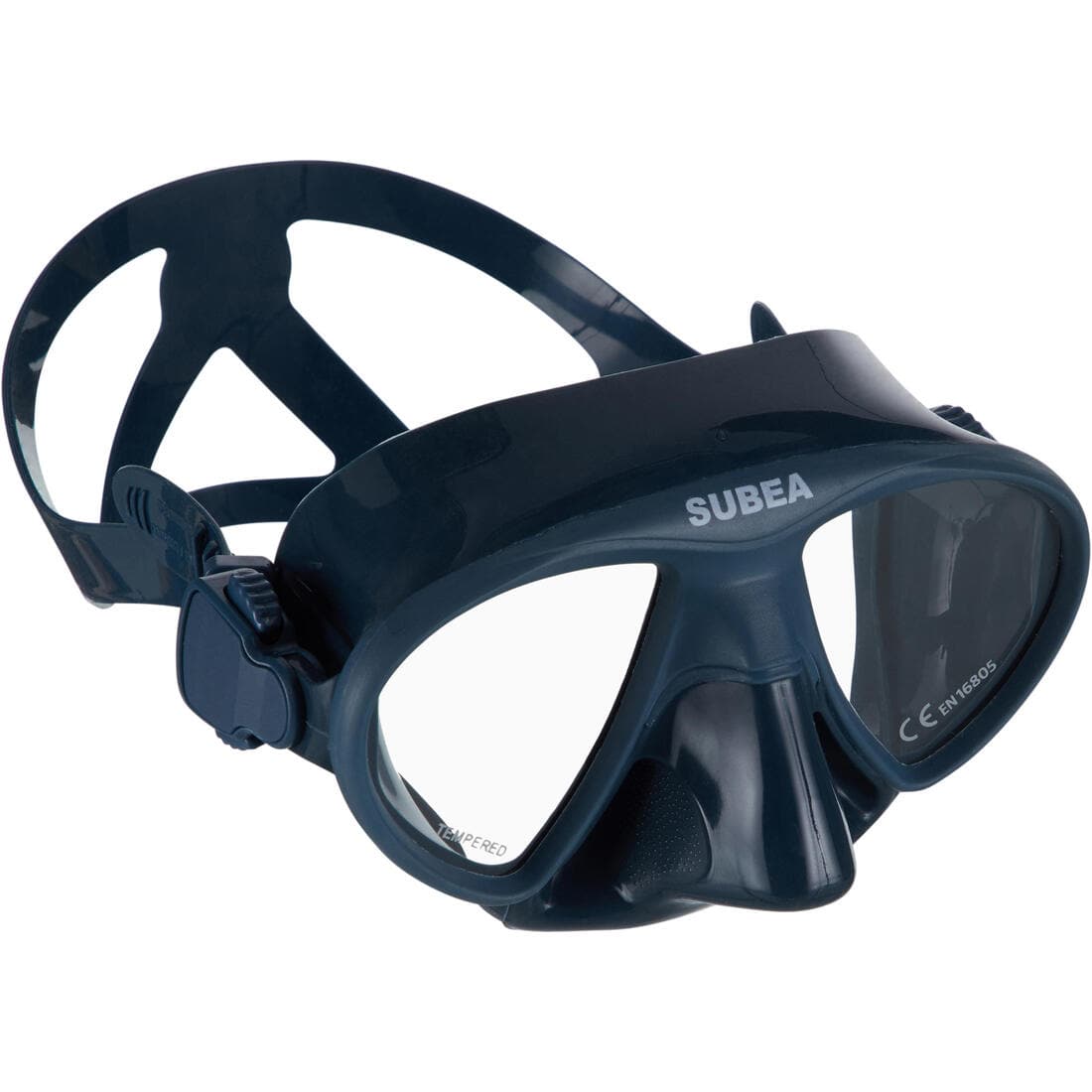 Masque d'apnée Freediving petit volume FRD 900 gris tempête