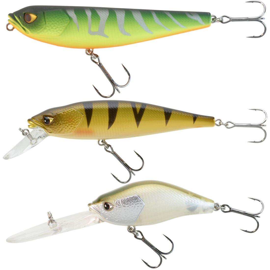 POISSONS NAGEURS STICKBAIT MINNOW / JERKBAIT CRANKBAIT PÊCHE AUX LEURRES KIT3PN