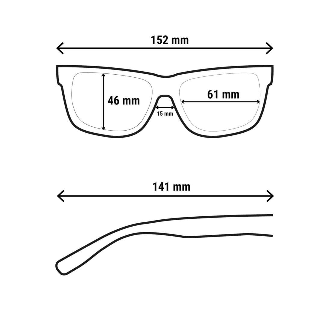 Sur-lunettes - MH OTG 500 - adulte - polarisants catégorie 3 QUECHUA
