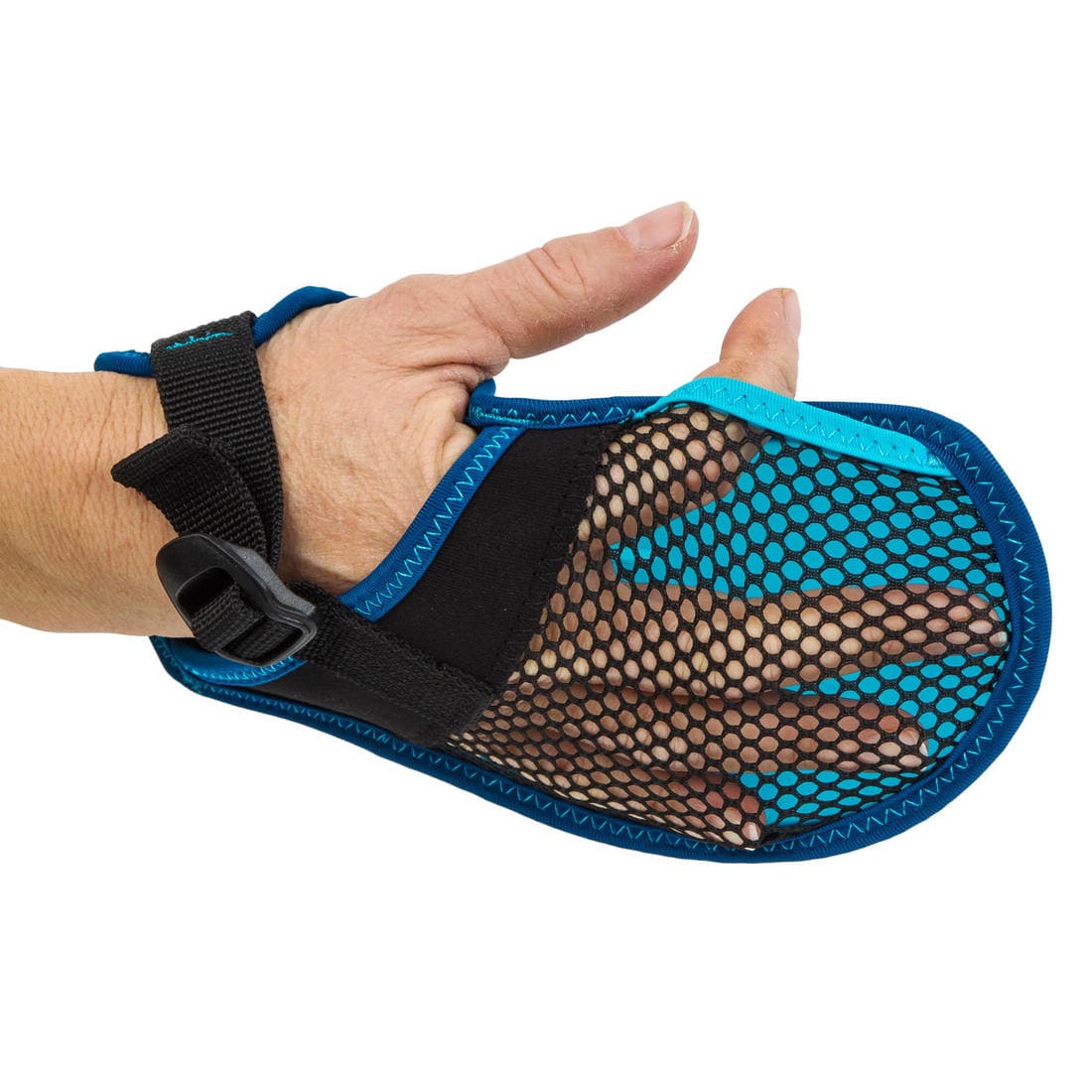 Gants de natation soft 100 noir bleu