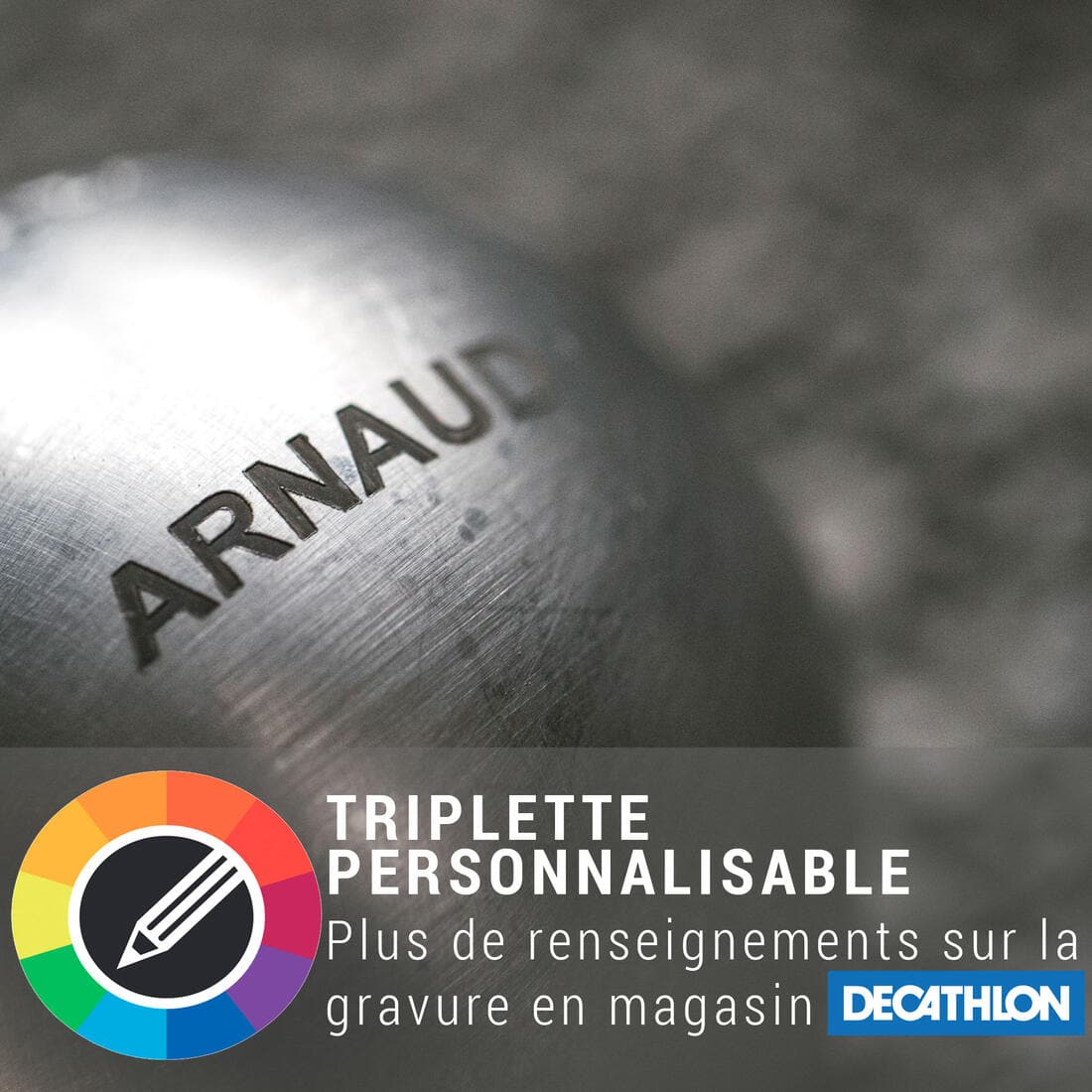 3 BOULES DE PÉTANQUE COMPÉTITION DURES ALPHA