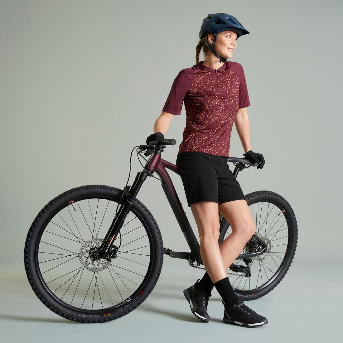 Short velo vtt Cargo femme noir