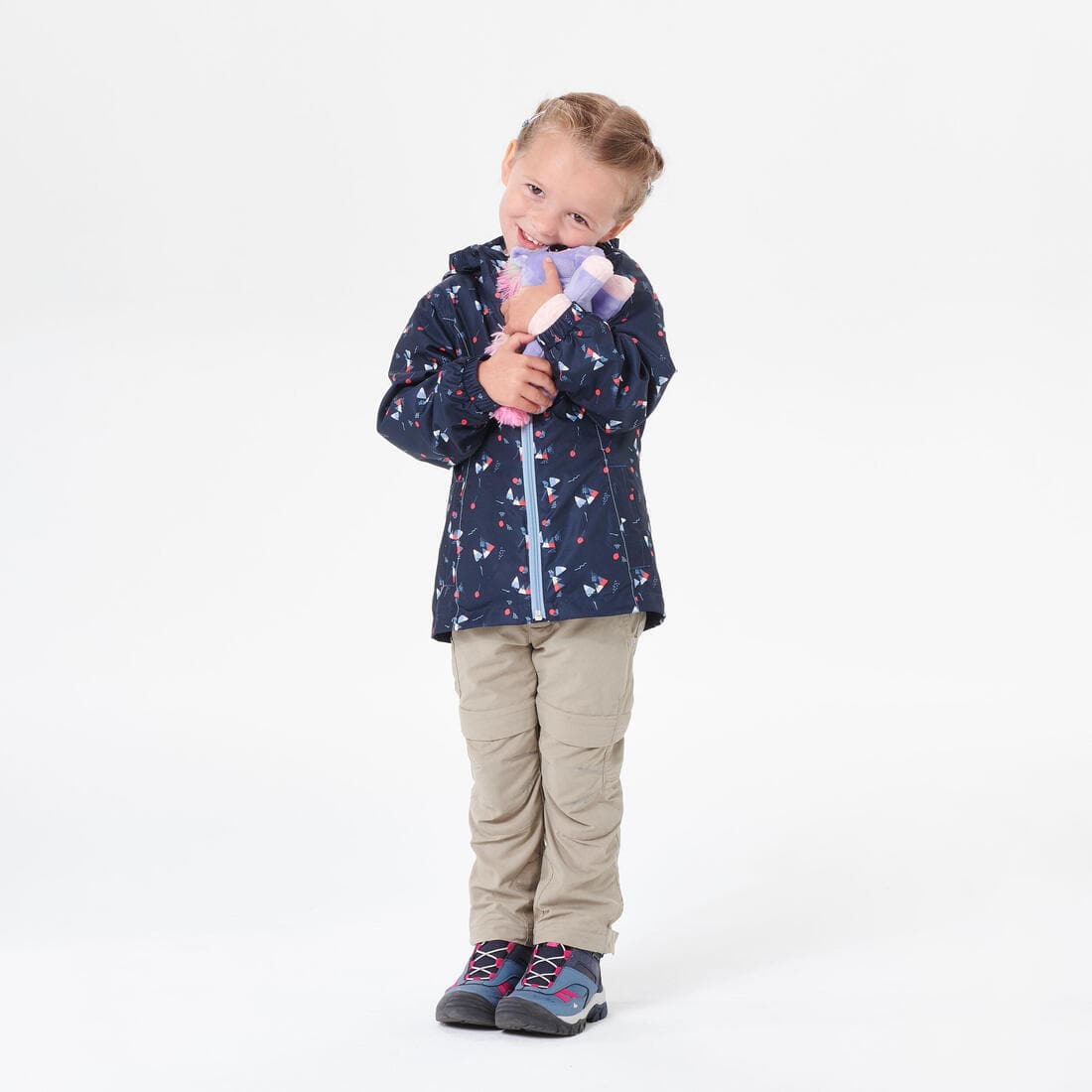 Veste imperméable de randonnée enfant - MH500 KID - 2-6 ANS